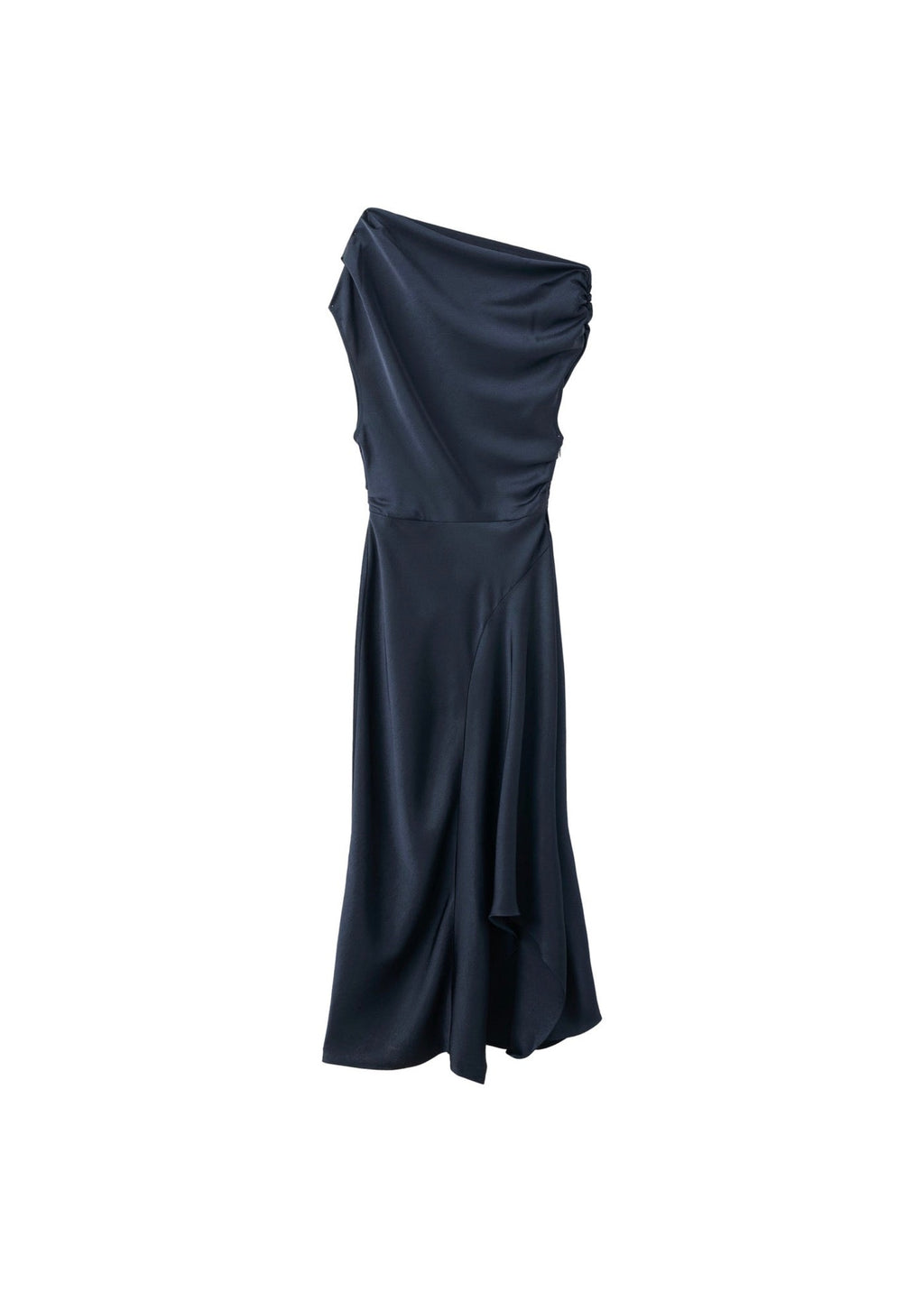 Robe Satinée Asymétrique