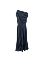 Robe Satinée Asymétrique