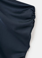 Robe Satinée Asymétrique