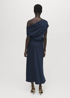 Robe Satinée Asymétrique