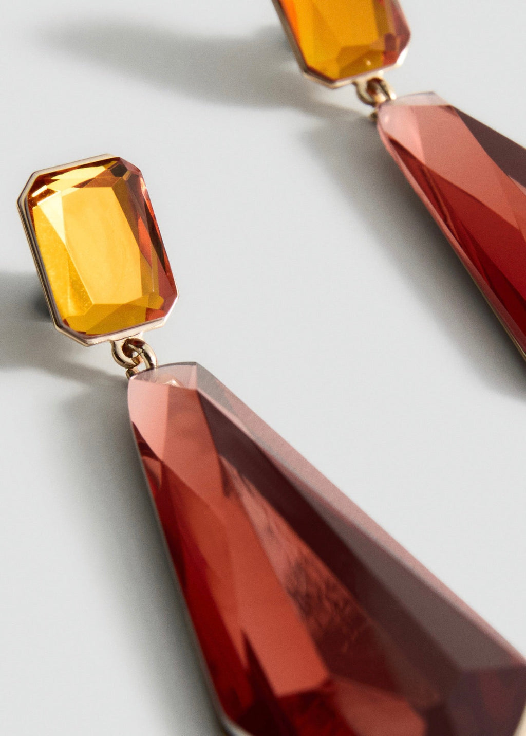 Boucles D'Oreilles Pendentifs Bicolores