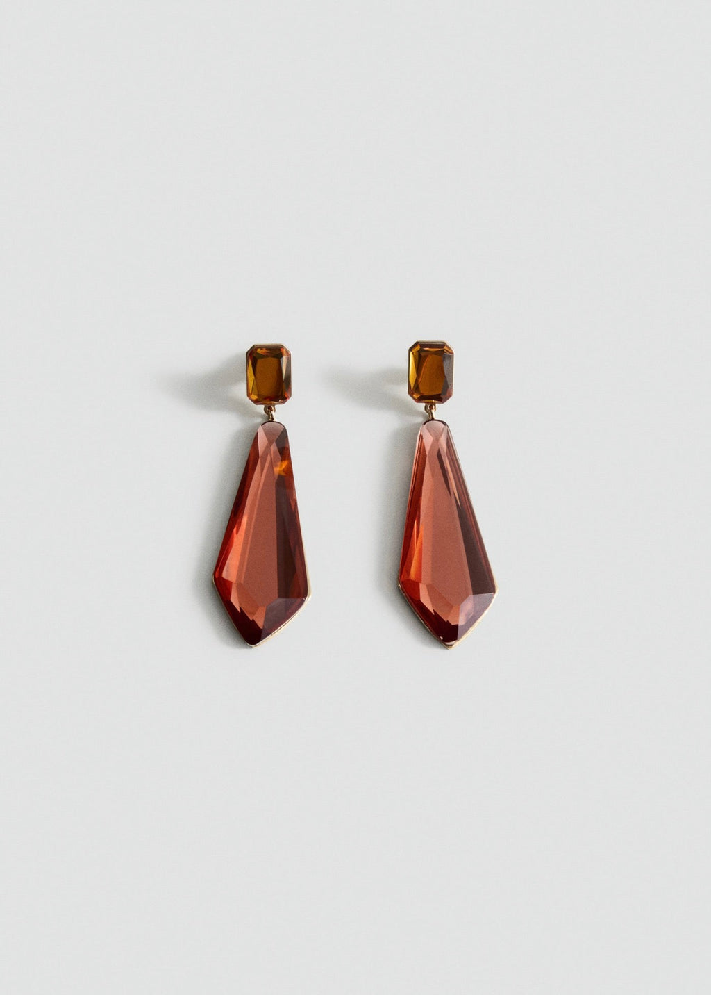 Boucles D'Oreilles Pendentifs Bicolores