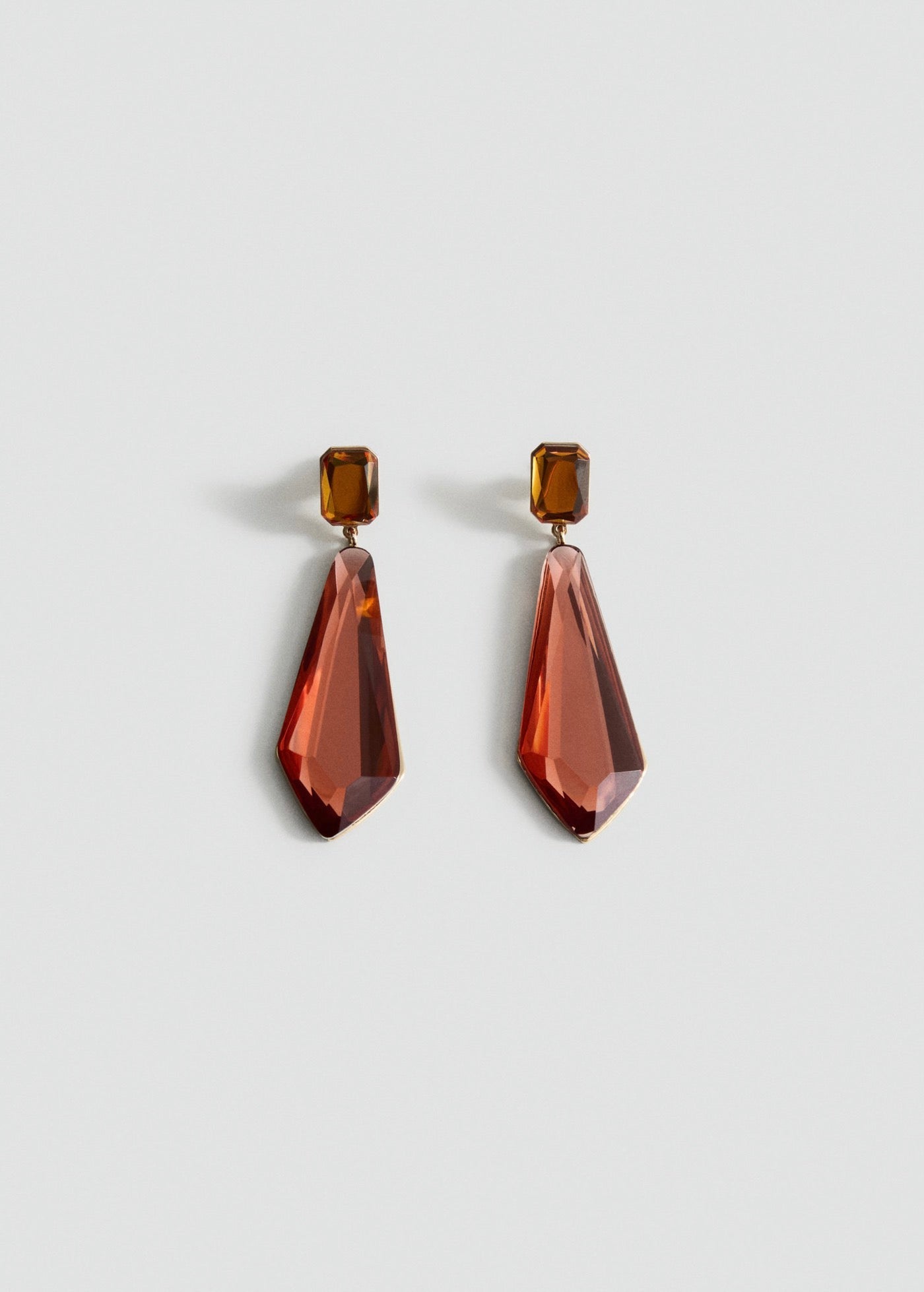 Boucles D'Oreilles Pendentifs Bicolores