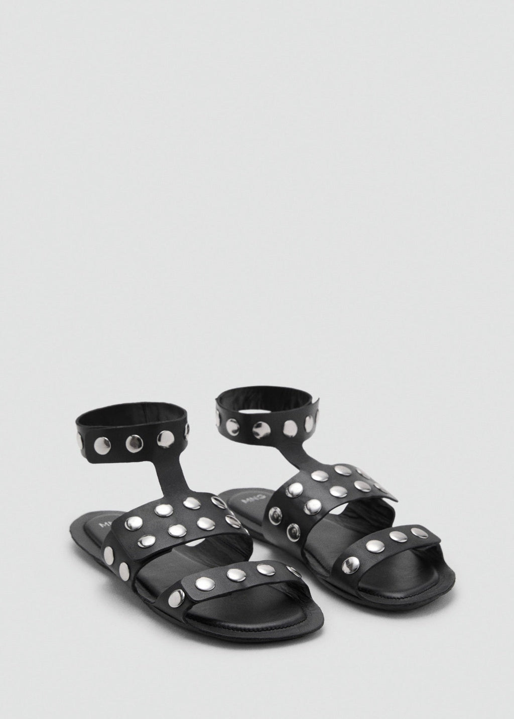 Sandales Cuir Cloutées