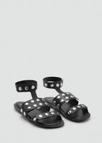 Sandales Cuir Cloutées