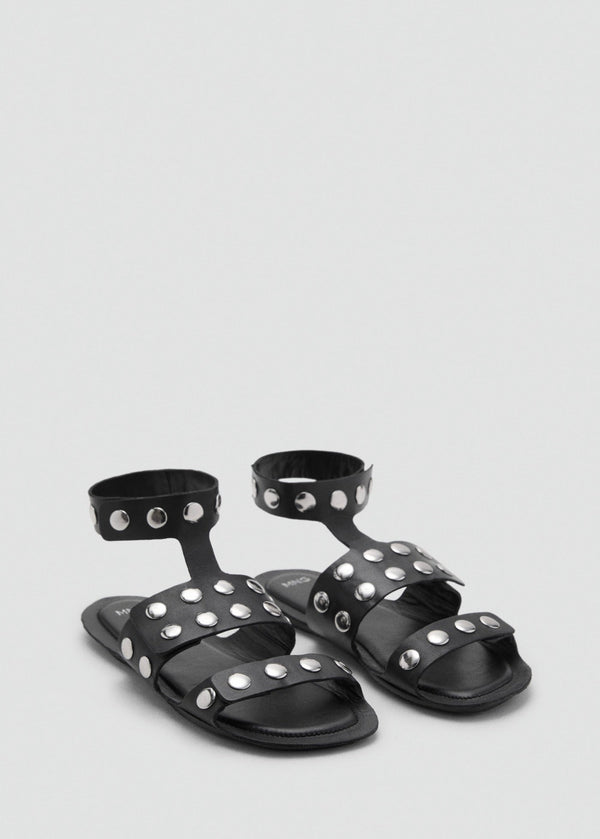Sandales Cuir Cloutées