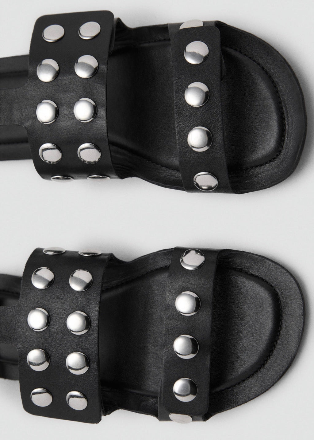 Sandales Cuir Cloutées