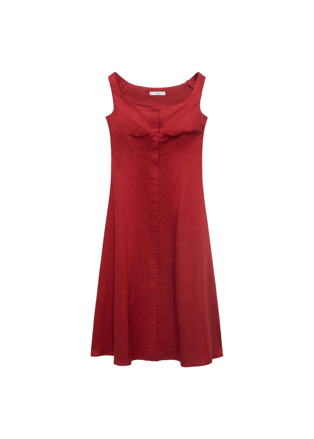 Robe En Lin Mélangé À Boutons