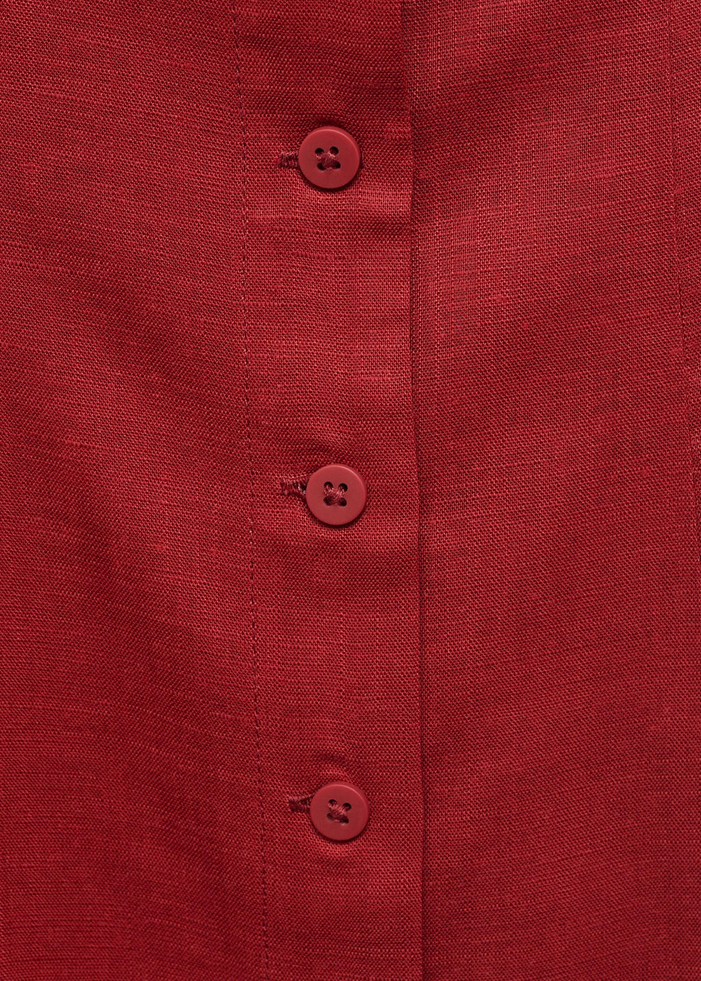 Robe En Lin Mélangé À Boutons