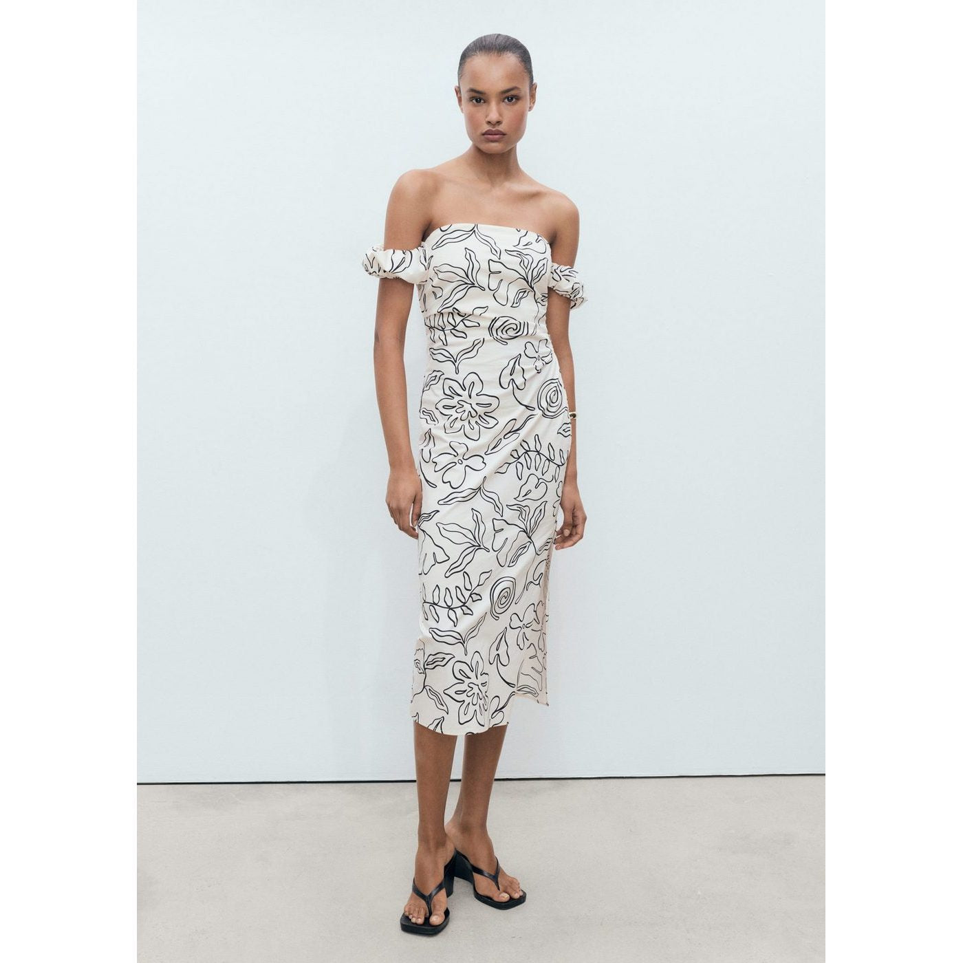 Robe Bustier À Fleurs
