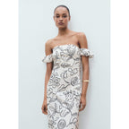 Robe Bustier À Fleurs