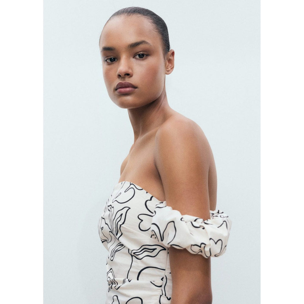 Robe Bustier À Fleurs