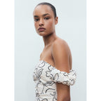 Robe Bustier À Fleurs