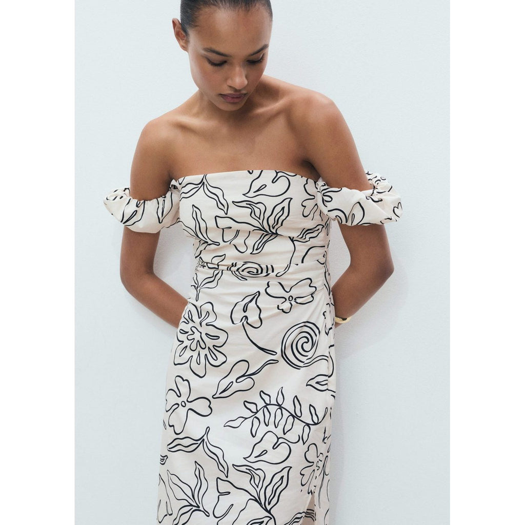 Robe Bustier À Fleurs