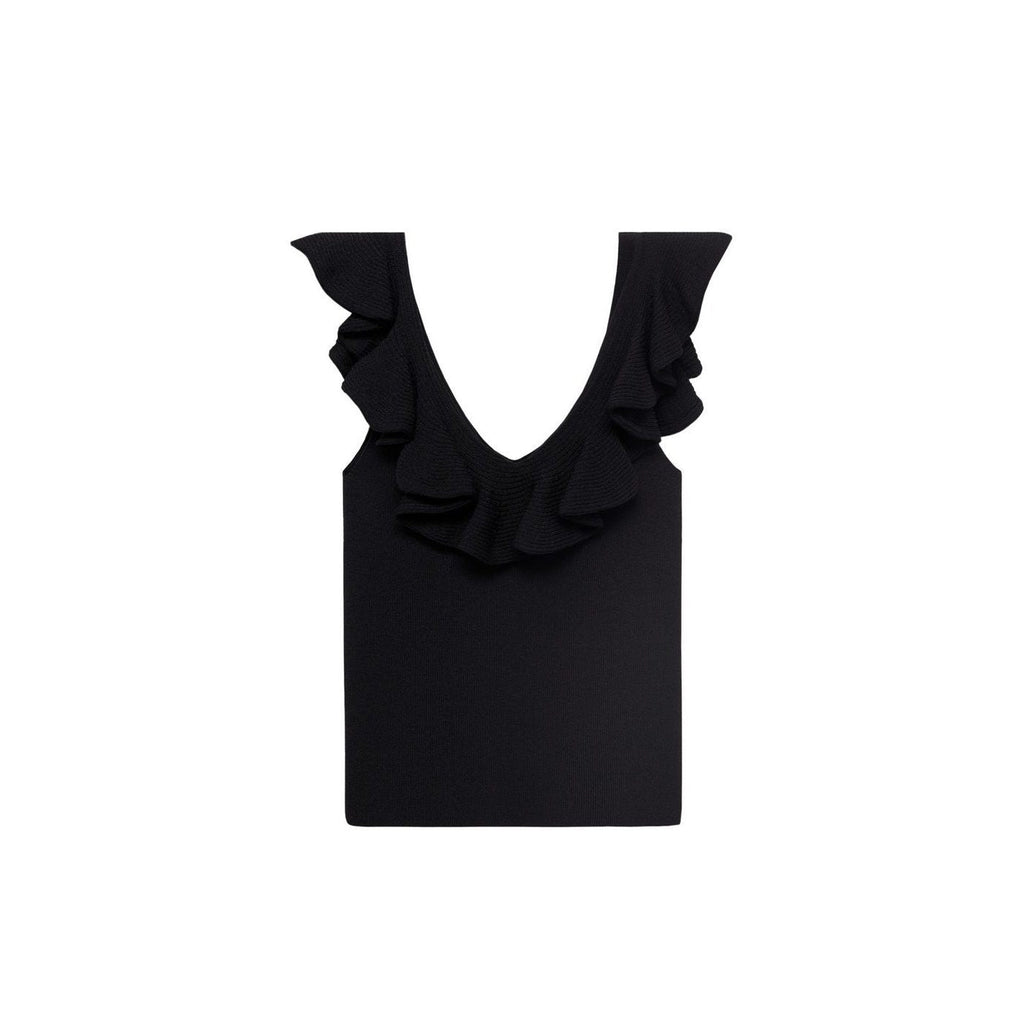 Top Maille Volants