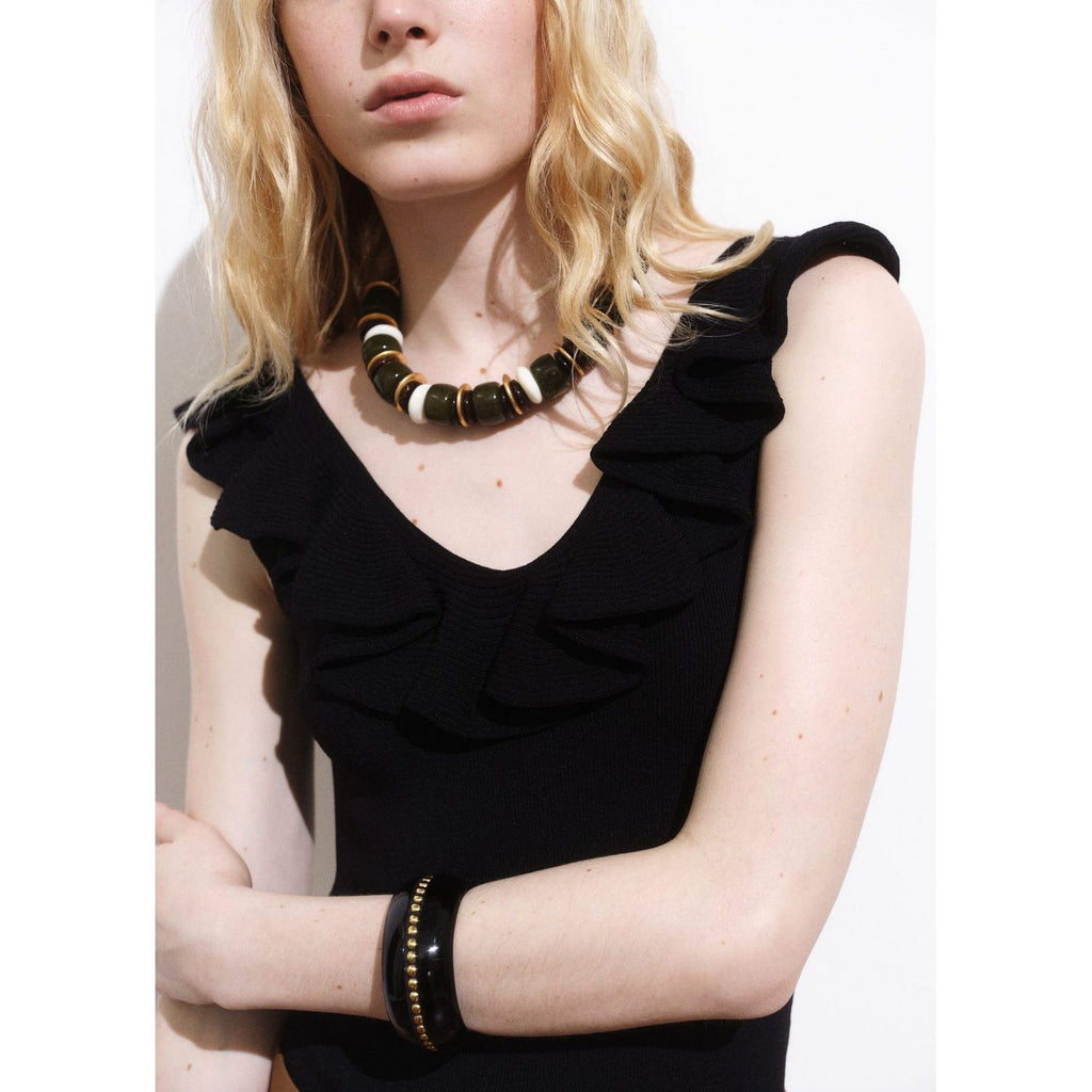 Top Maille Volants