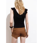 Top Maille Volants