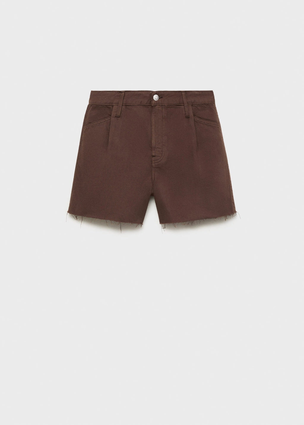 Short En Jean Bas Effiloché Pinces