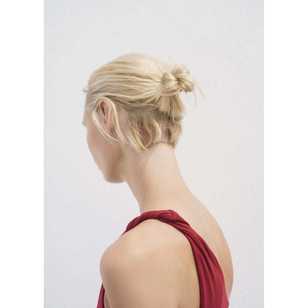 Robe Asymétrique Froncée À Bretelles