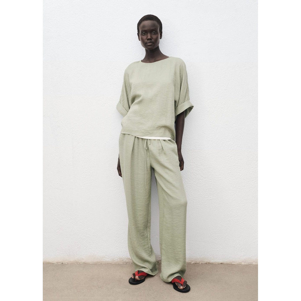 Blouse Oversize À Manches Retroussées