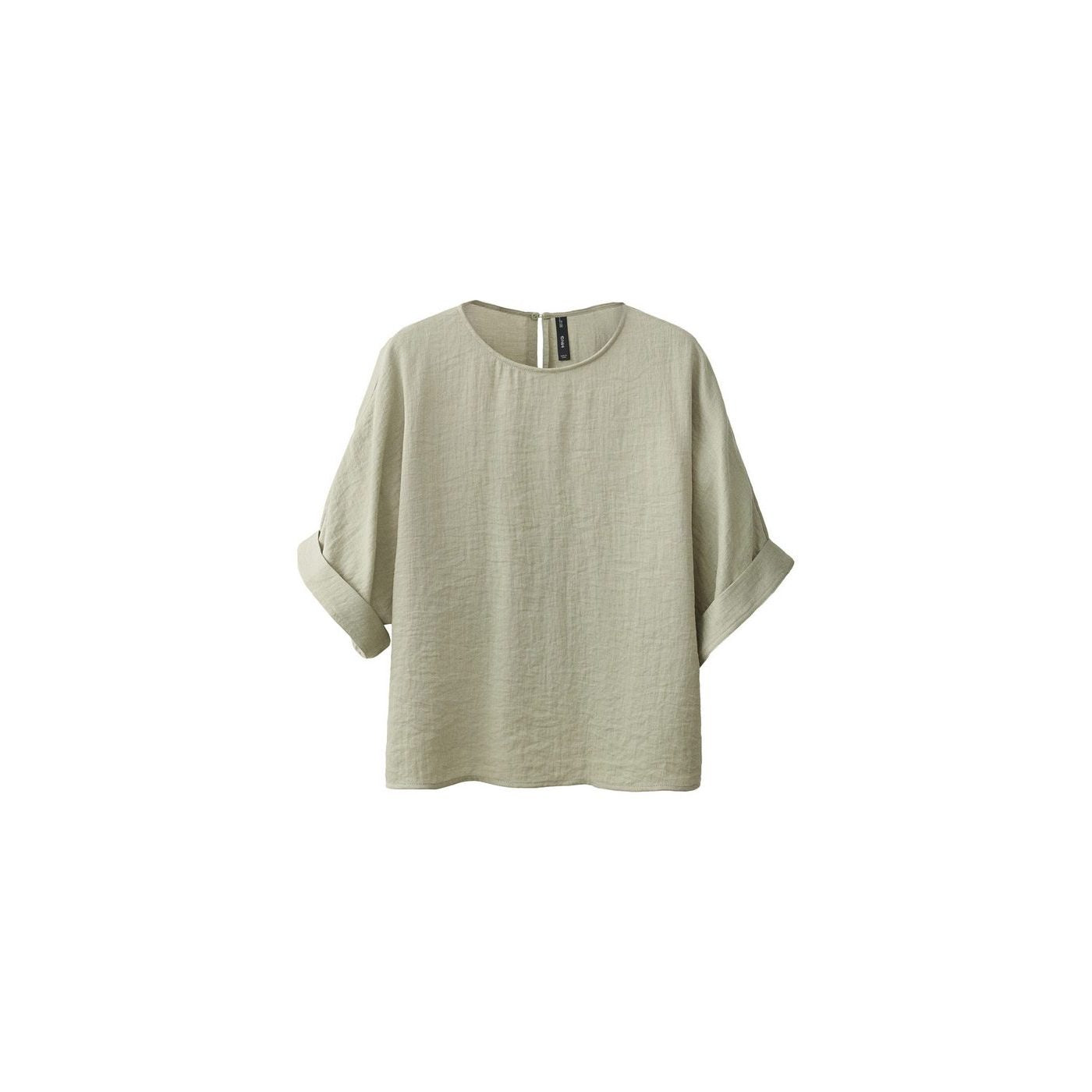 Blouse Oversize À Manches Retroussées