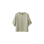 Blouse Oversize À Manches Retroussées