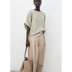 Blouse Oversize À Manches Retroussées
