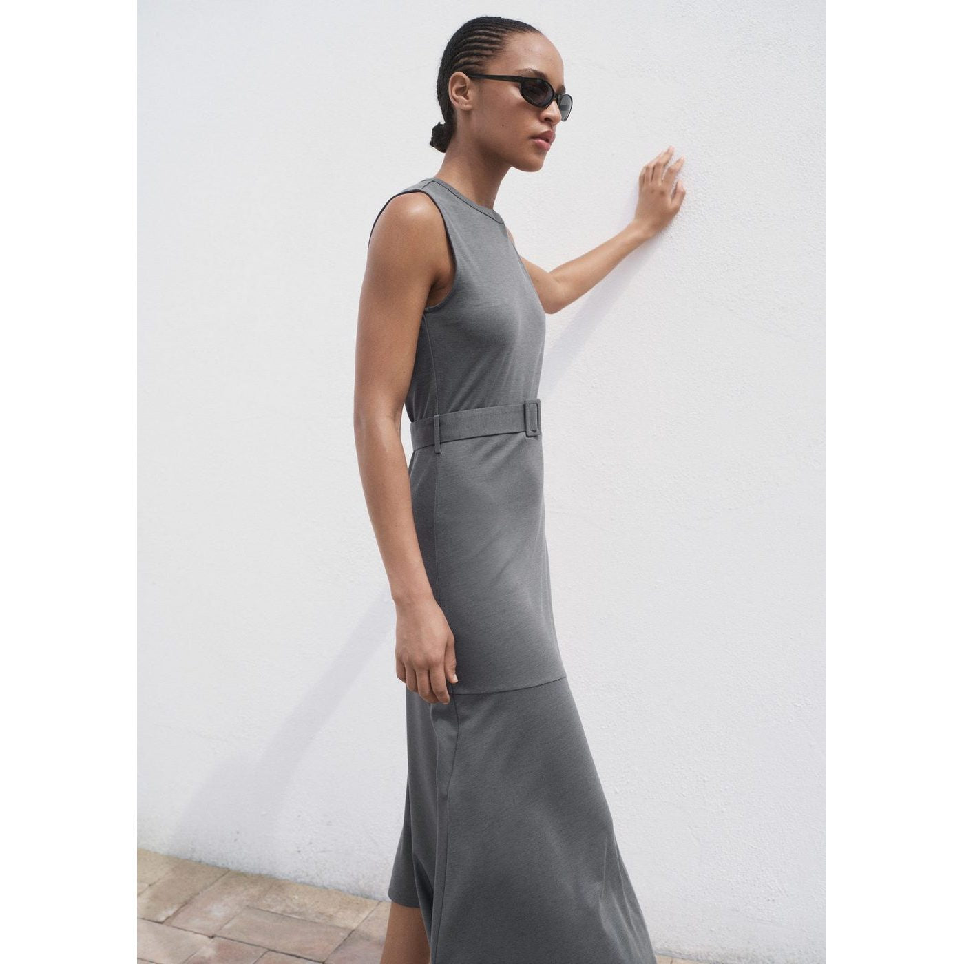 Robe Midi Ceinture