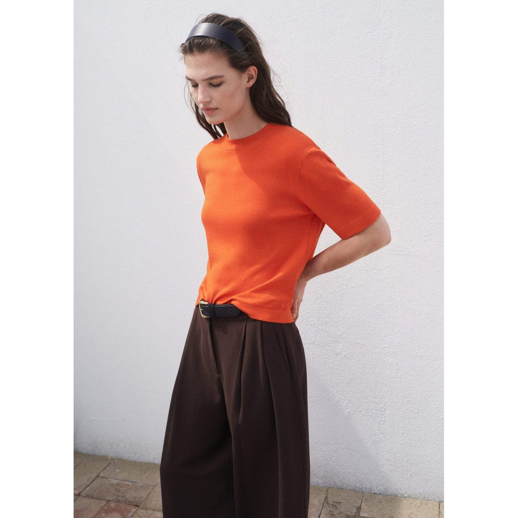 Pull-Over Maille Fine Manches Courtes