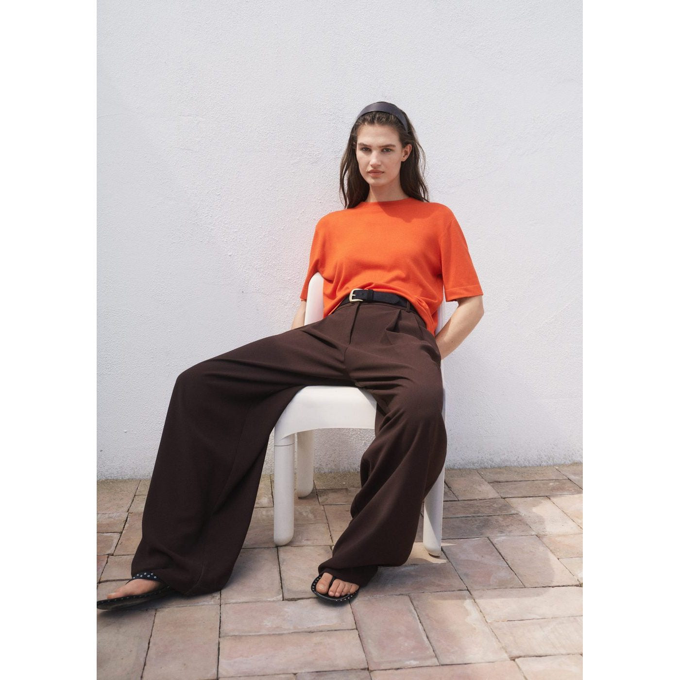 Pull-Over Maille Fine Manches Courtes