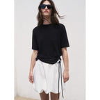 Pull-Over Maille Fine Manches Courtes