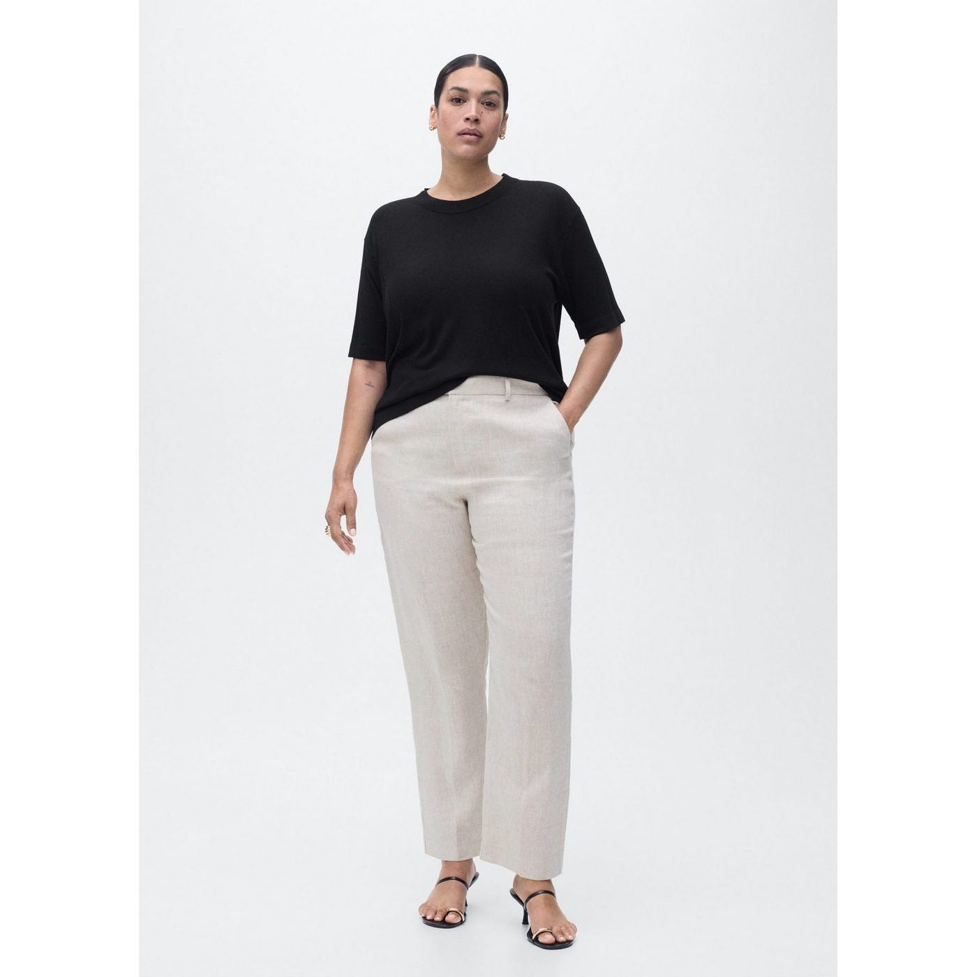 Pull-Over Maille Fine Manches Courtes