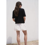 Pull-Over Maille Fine Manches Courtes