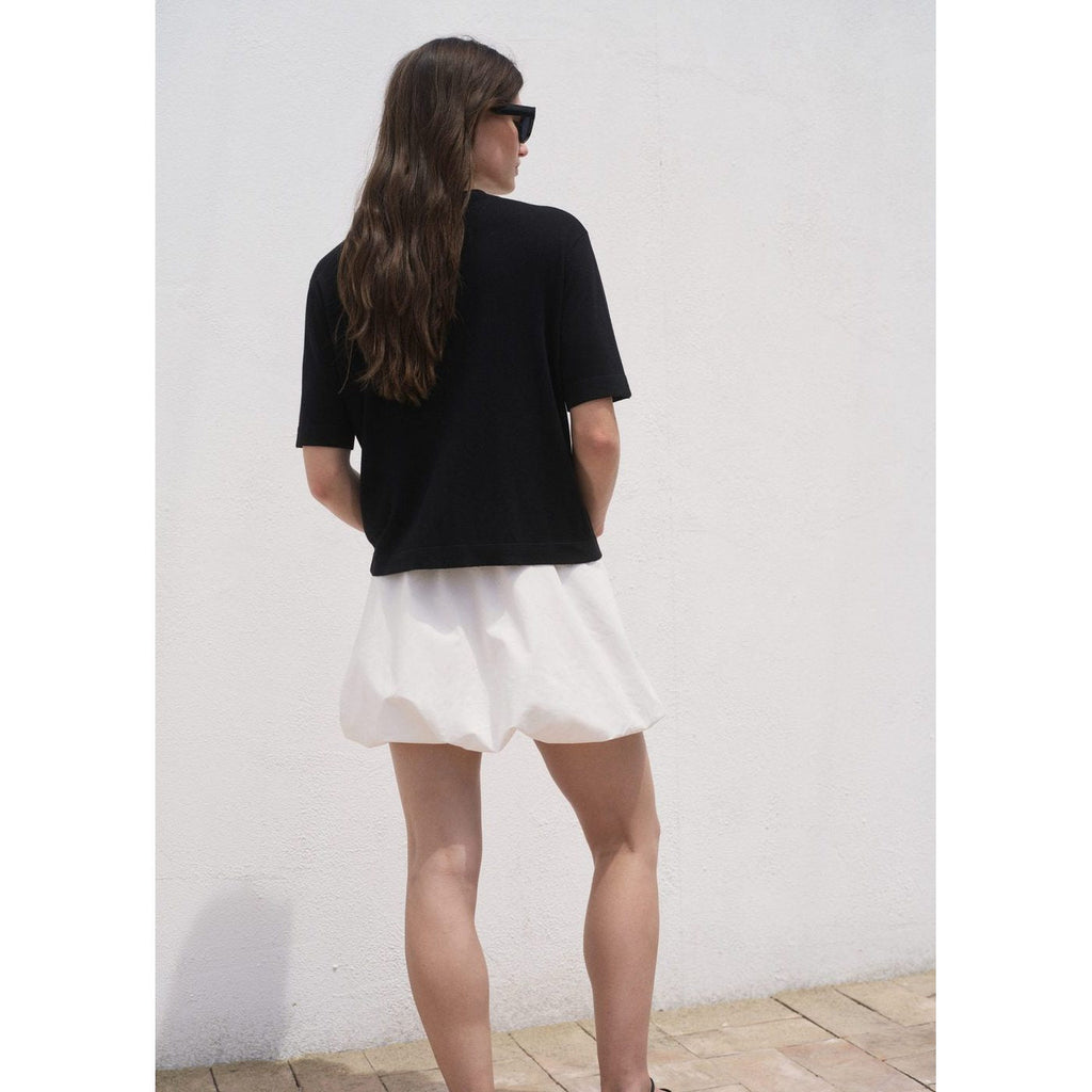 Pull-Over Maille Fine Manches Courtes