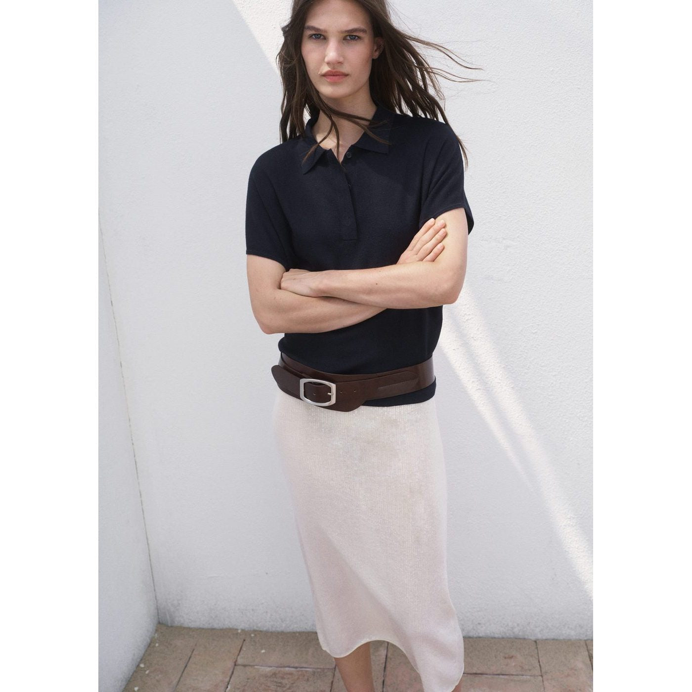 Pull-Over Col Polo Manches Courtes