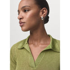 Pull-Over Lurex Col Polo