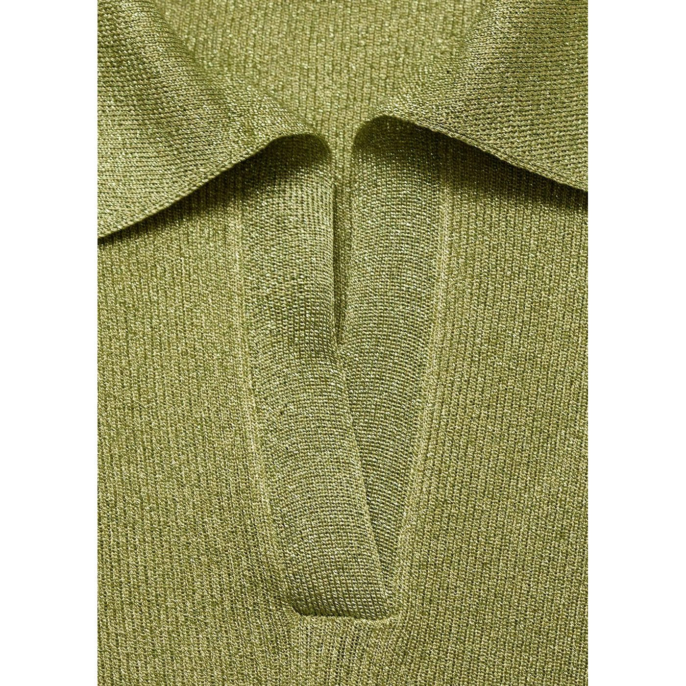 Pull-Over Lurex Col Polo