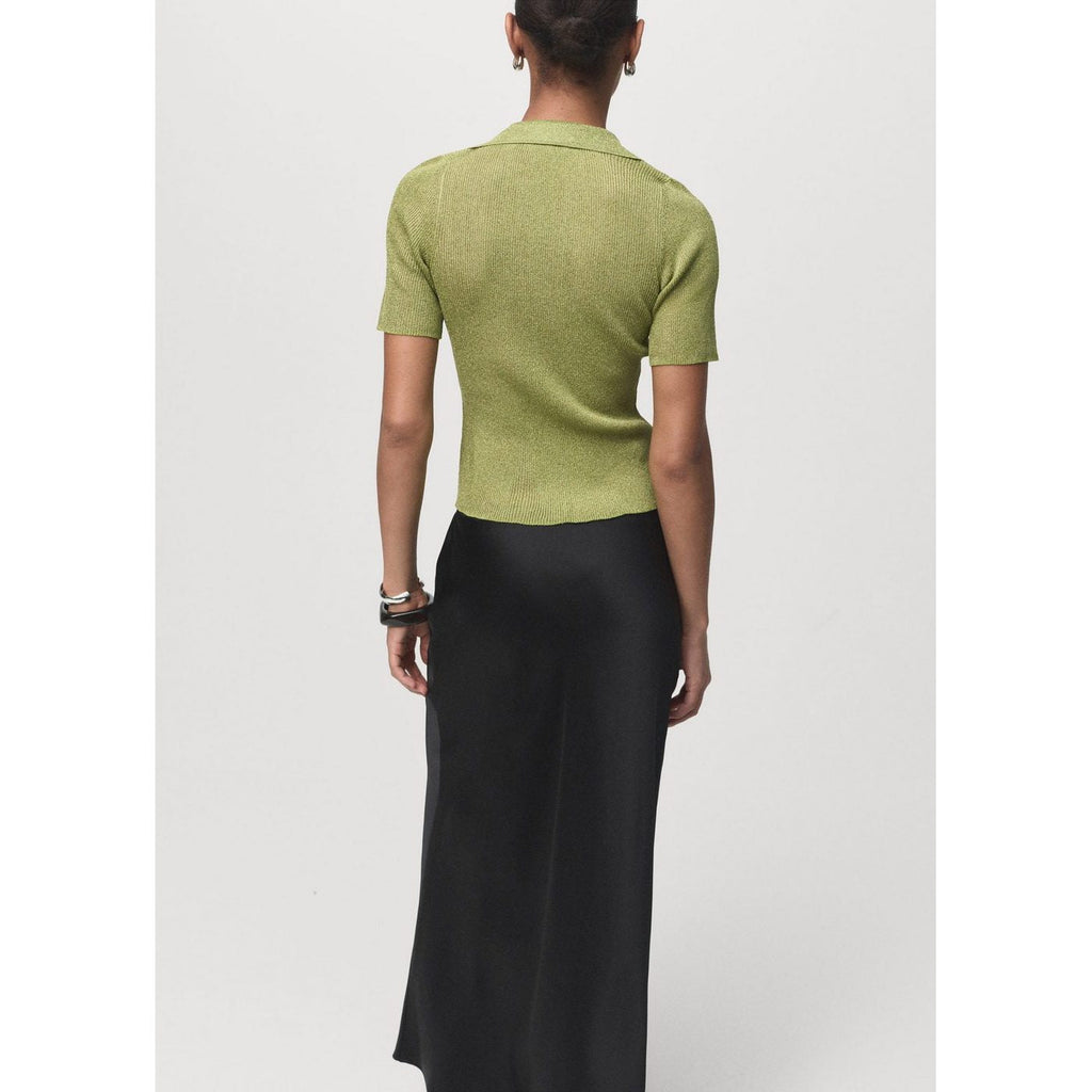 Pull-Over Lurex Col Polo
