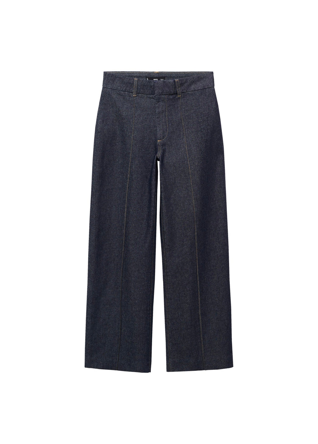 Jean Style Jupe-Culotte Taille Haute Avec Coutures