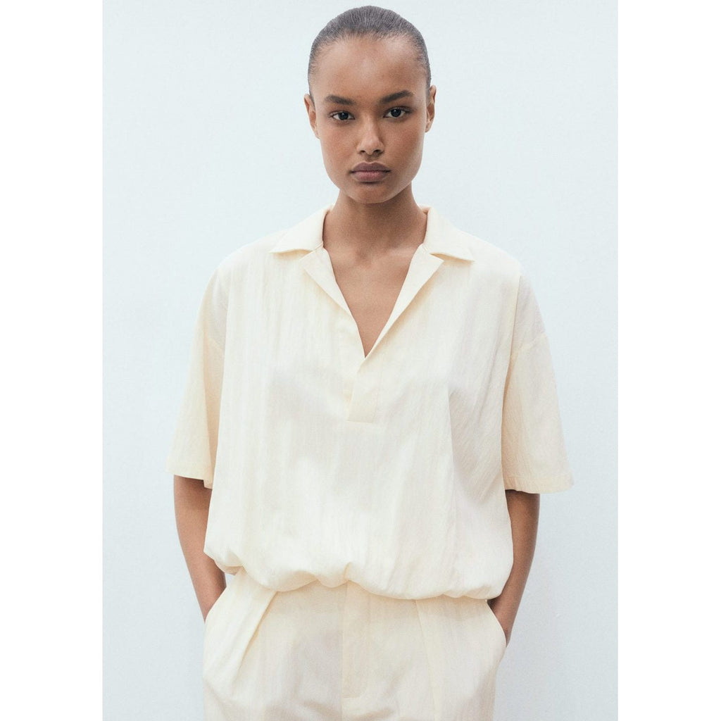 Chemise Crop Bouffante