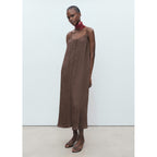 Robe Longue Effet Froissé