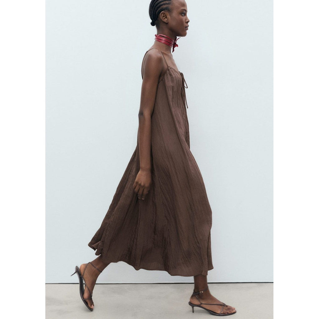 Robe Longue Effet Froissé