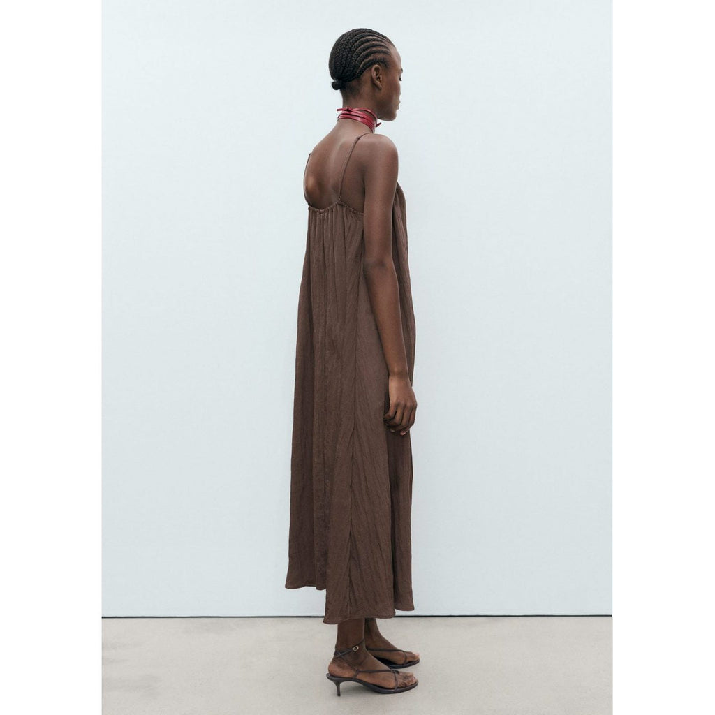 Robe Longue Effet Froissé