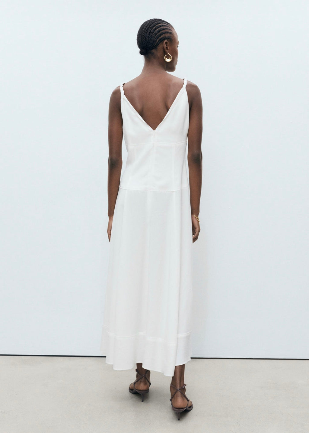 Robe Longue Col V