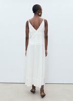 Robe Longue Col V