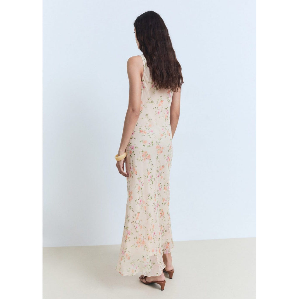 Robe Drapée Avec Imprimé Fleuri