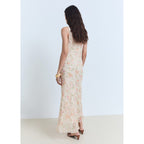Robe Drapée Avec Imprimé Fleuri