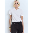 T-Shirt Coton Col En V