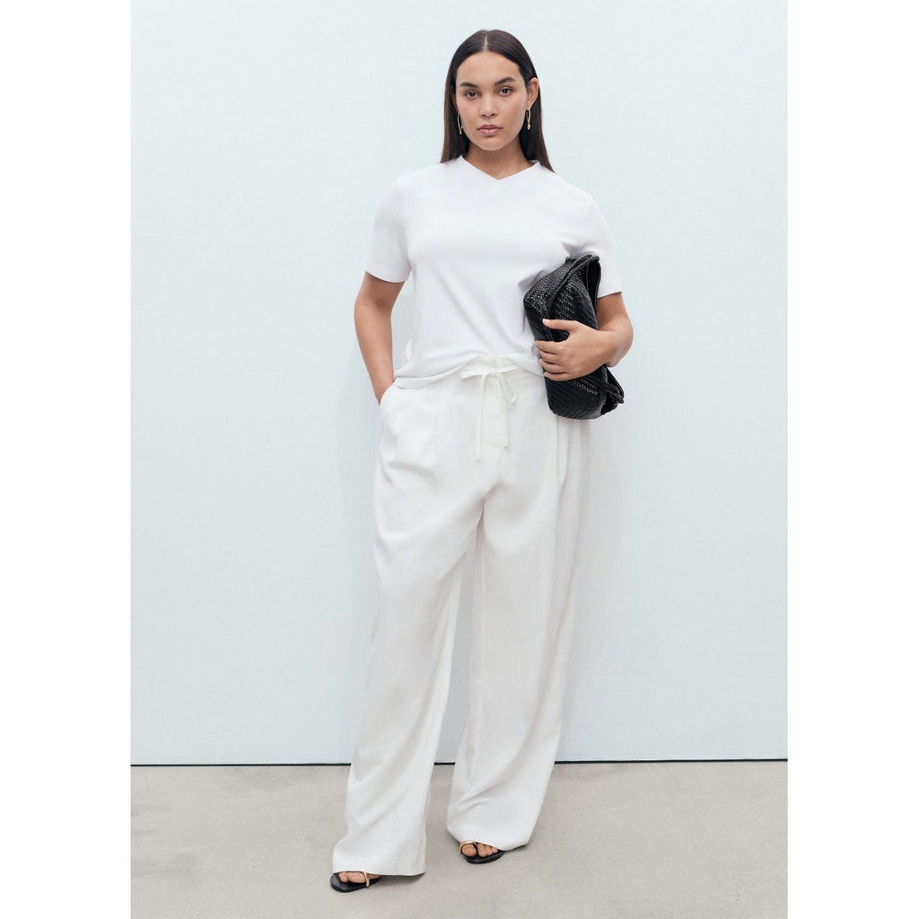 T-Shirt Coton Col En V