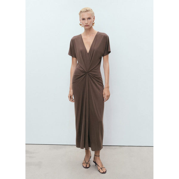 Robe Col V Froncé